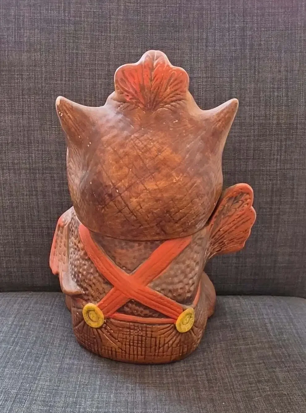 Vintage 1960's California Originals Winking and Waving Owl Ceramic Cookie Jar